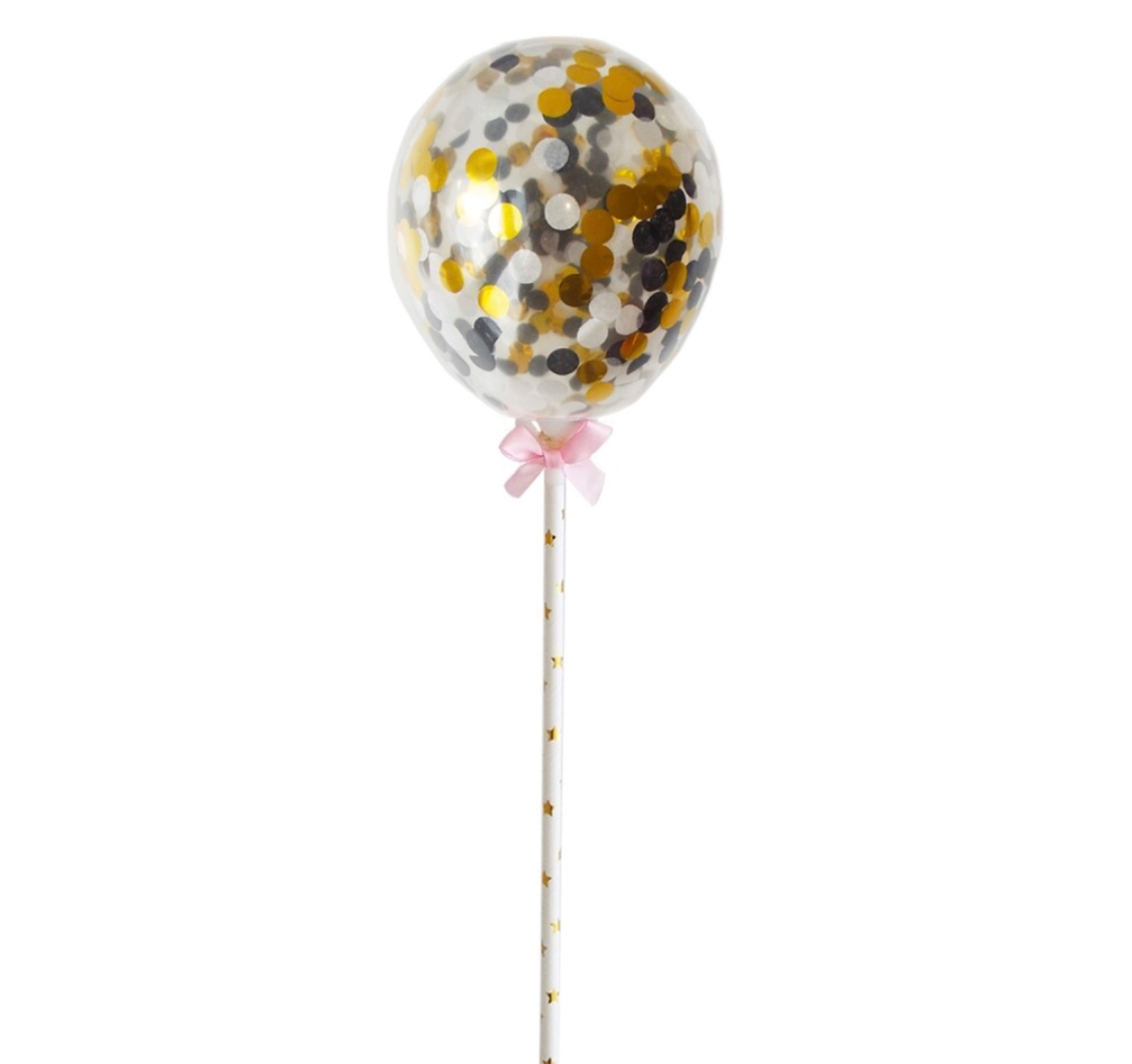 Glittery Cake Topper Balloons – Azucar Arte