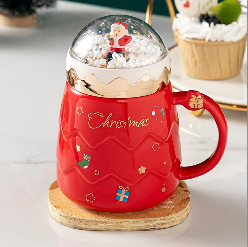 Christmas Cups with Snow Balls