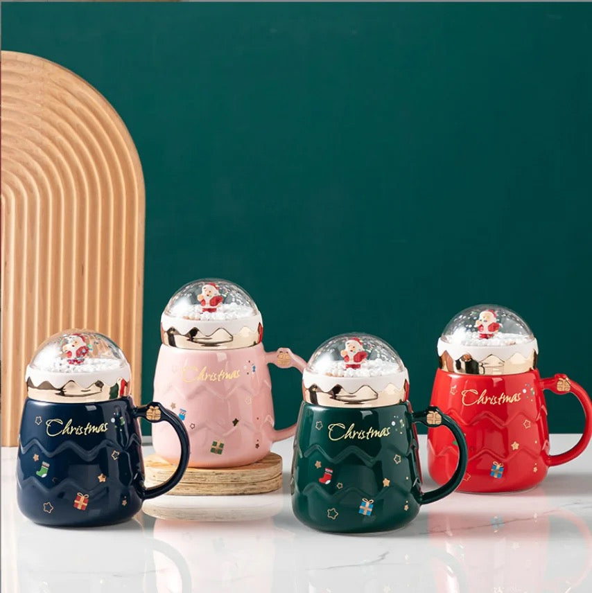Christmas Cups with Snow Balls