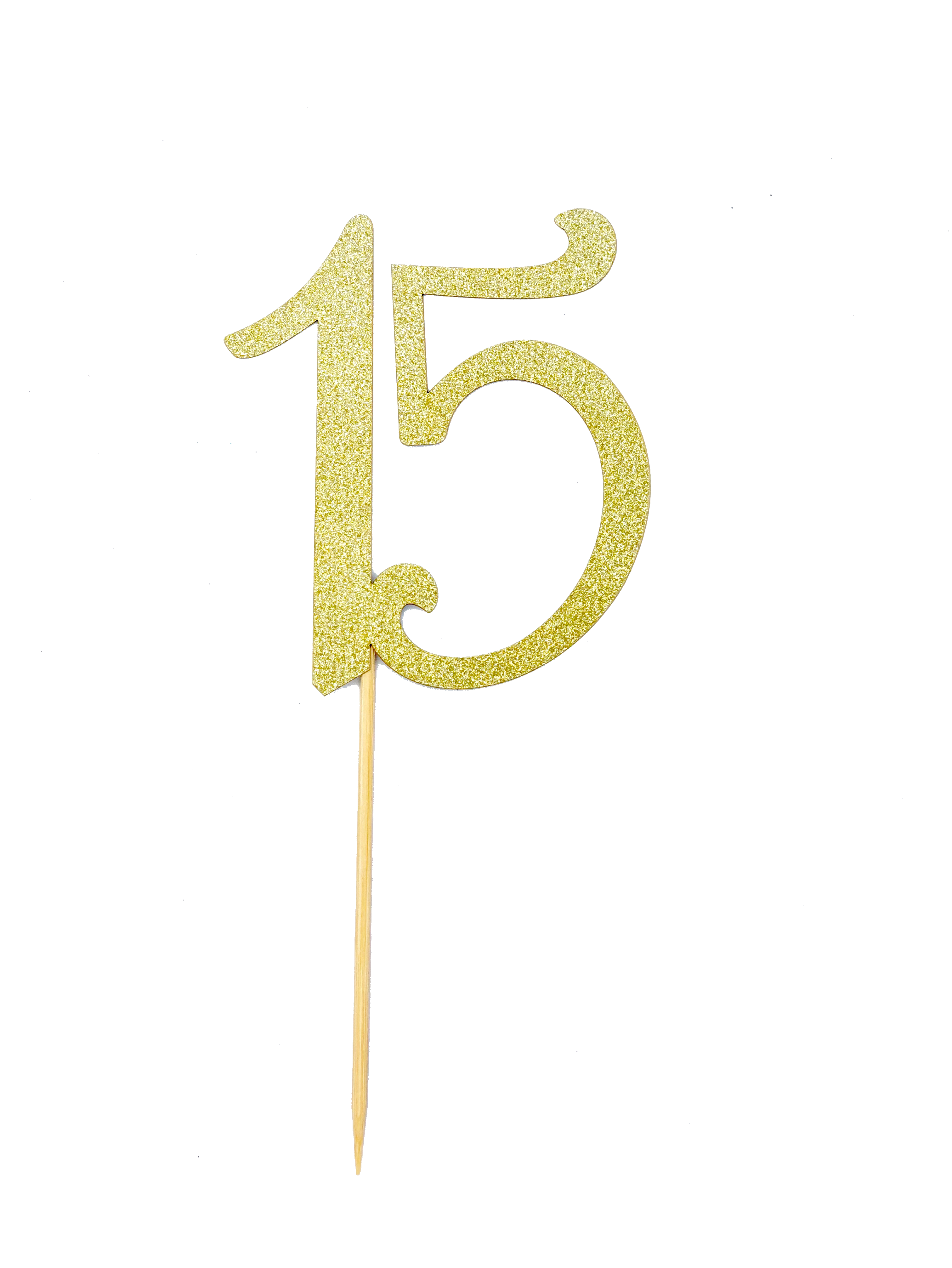15 Cake Topper Gold/Silver