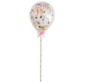 Glittery Cake Topper Balloons