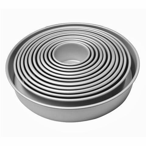 PME 14 inch ROUND 4 deep alum. cake pan baking tin - from only £12.54