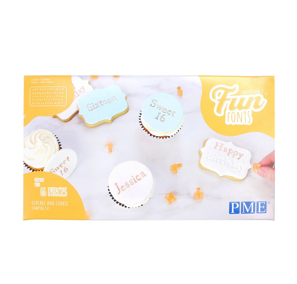 PME Fun Fonts Cupcakes and Cookies 2