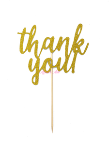 Thank You Cake Topper