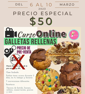 Galletas Rellenas: Curso Online