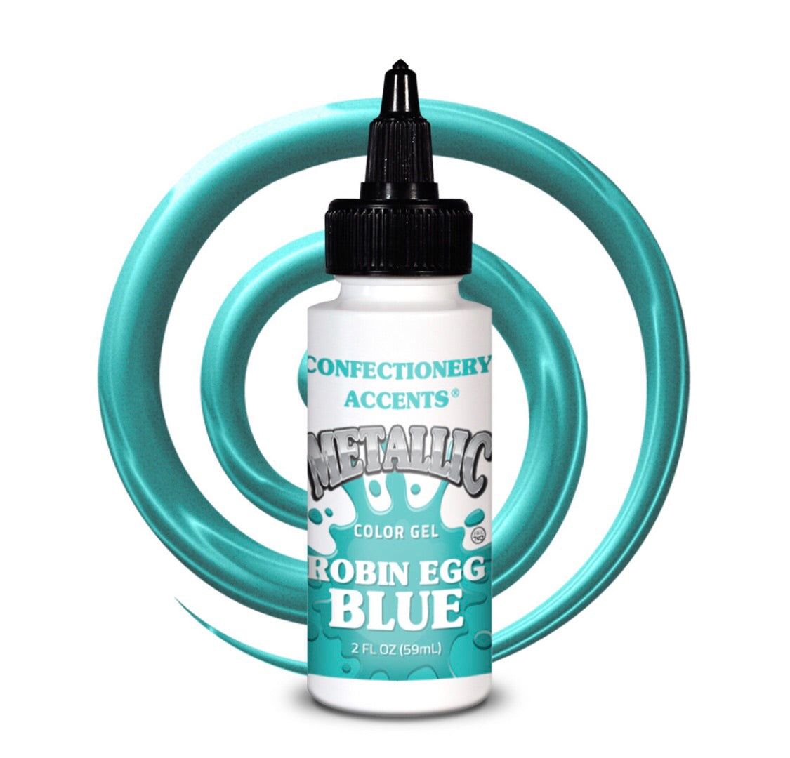 Confectionery Accents Metallic Gel Colors (11 Colors)
