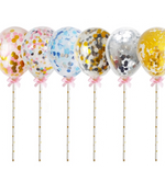 Glittery Cake Topper Balloons