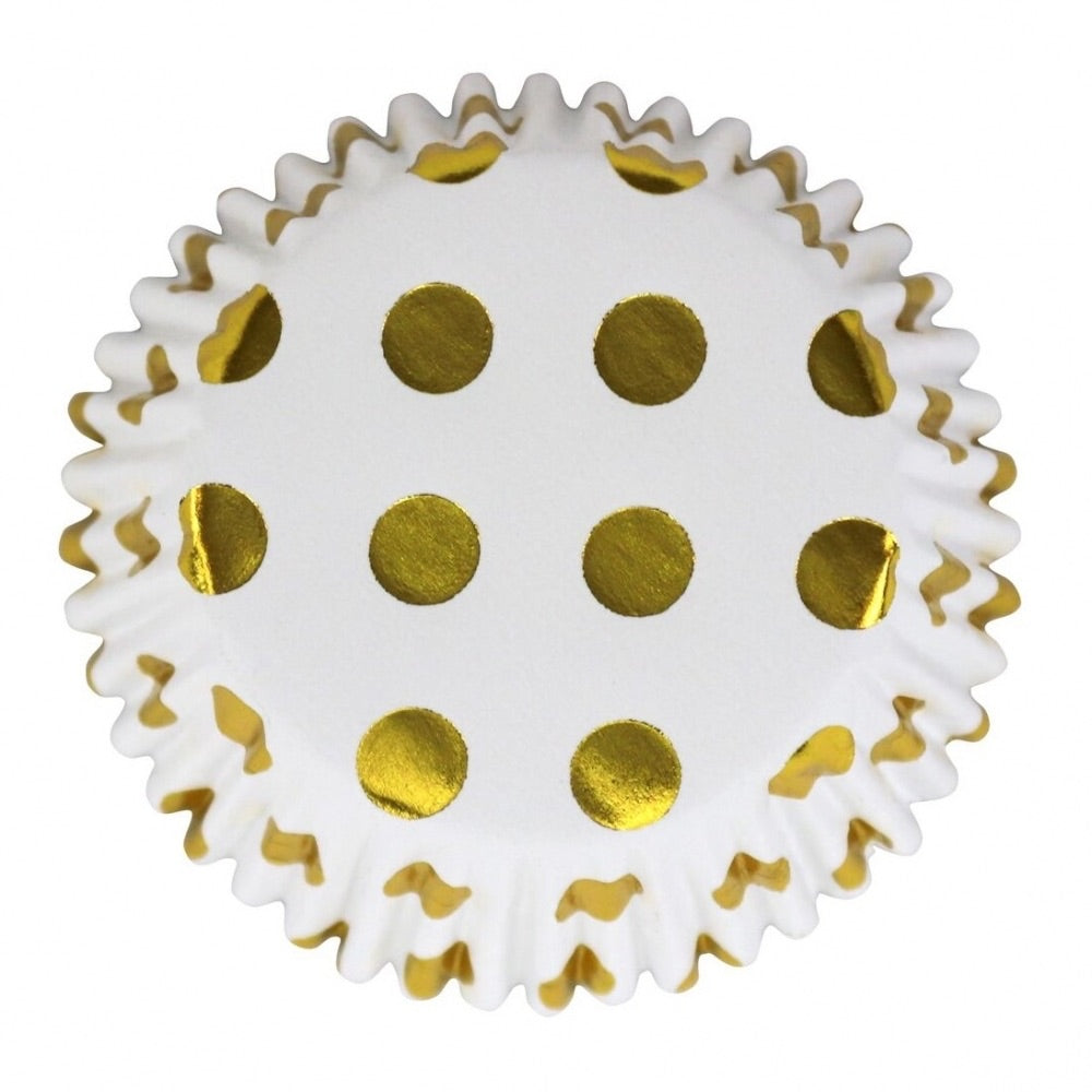 PME Polka Dot Trimmed Foil Lined Baking Cups 30 PCS) (3 Colors)