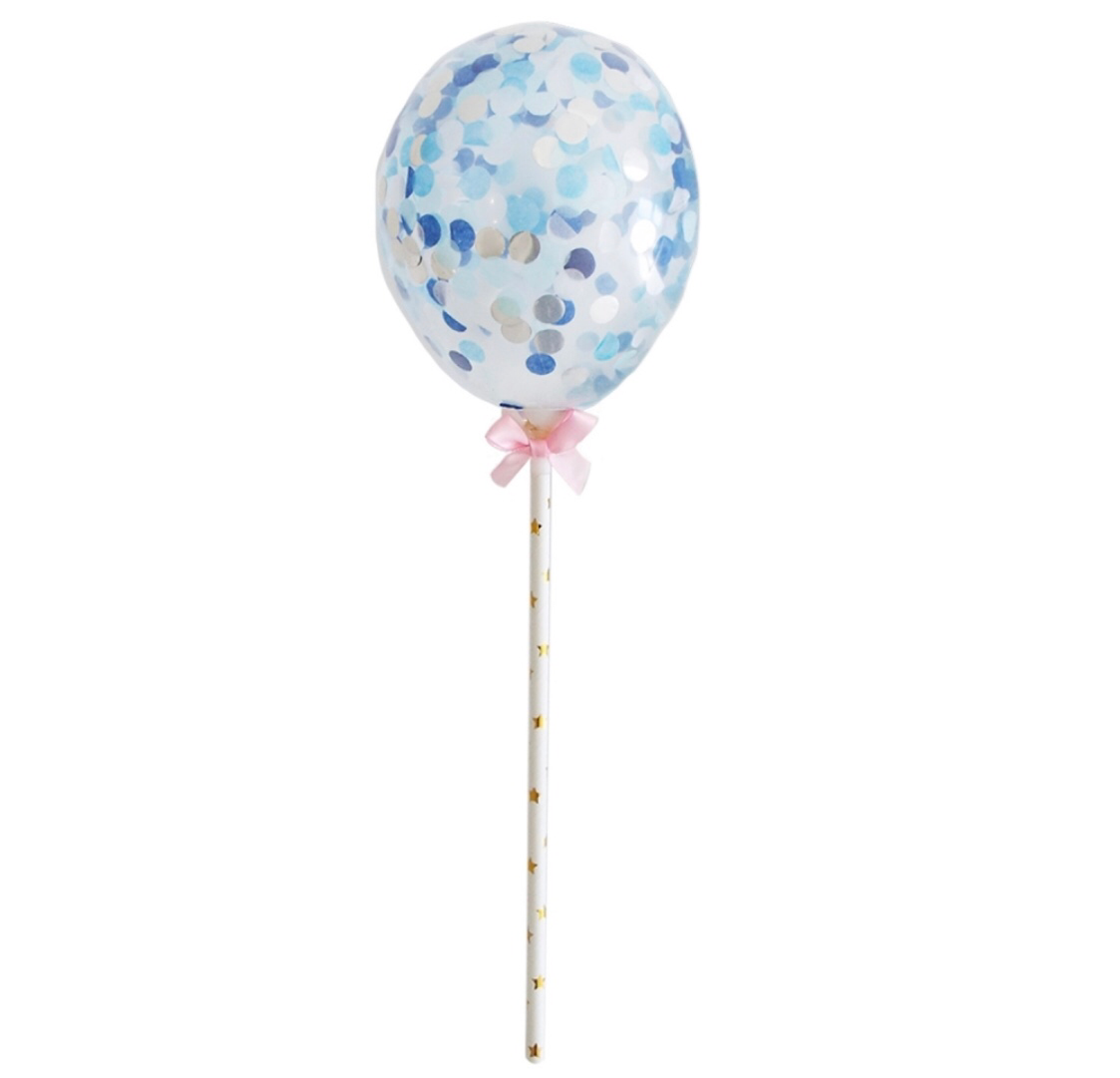 Glittery Cake Topper Balloons