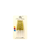 Small Twirl Birthday Candles (3 Colors)