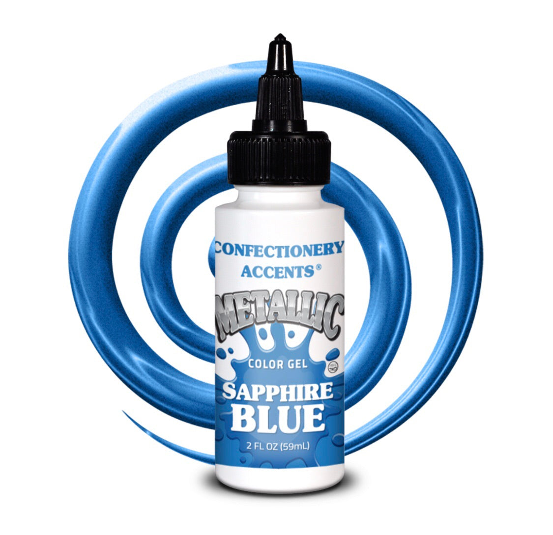 Confectionery Accents Metallic Gel Colors (11 Colors)