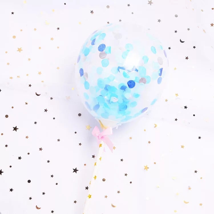 Glittery Cake Topper Balloons